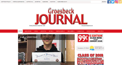 Desktop Screenshot of groesbeckjournal.com